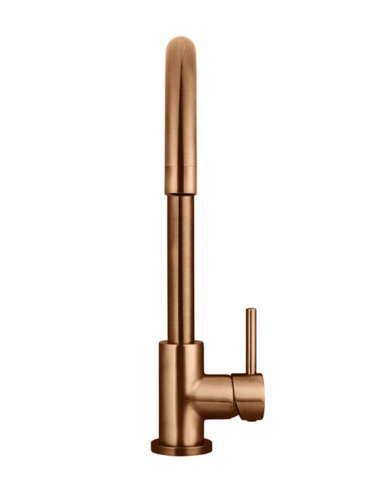 Meir Round Gooseneck Kitchen Mixer Tap