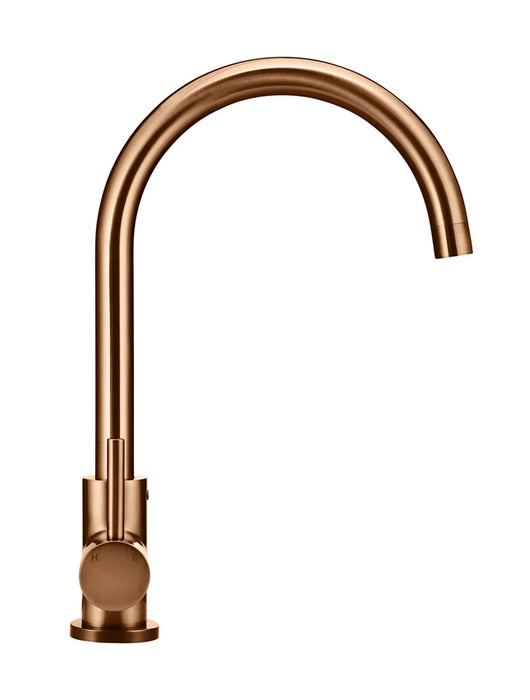 Meir Round Gooseneck Kitchen Mixer Tap