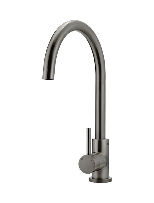 Meir Round Gooseneck Kitchen Mixer Tap