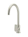 Meir Round Gooseneck Kitchen Mixer Tap with Paddle Handle