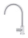 Meir Round Gooseneck Kitchen Mixer Tap with Pinless Handle