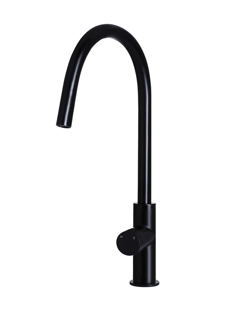 Meir Round Pinless Piccola Pull Out Kitchen Mixer Tap