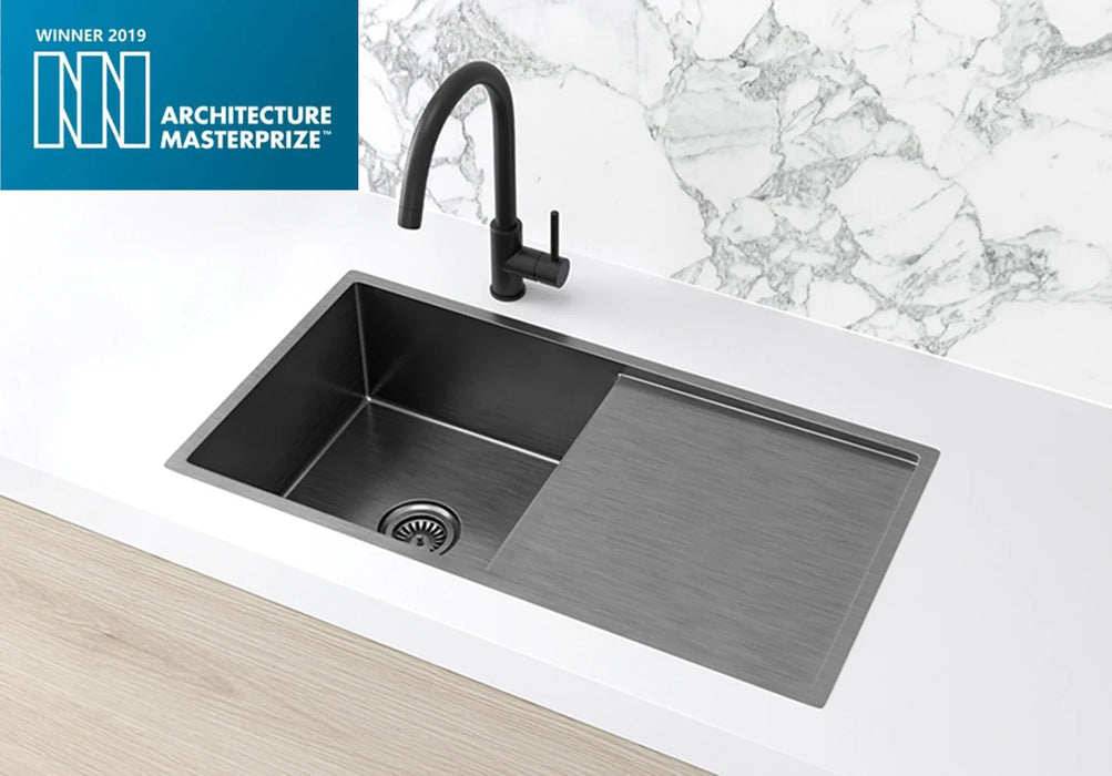 Meir Lavello Kitchen Sink - Single Bowl & Drainboard 840 x 440