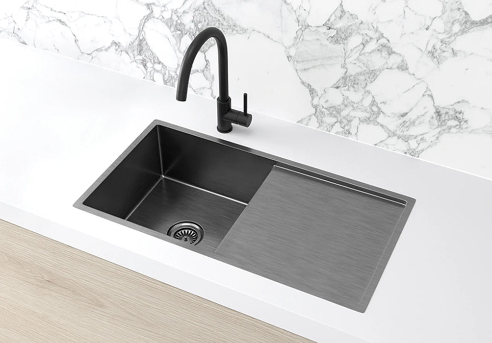 Meir Lavello Kitchen Sink - Single Bowl & Drainboard 840 x 440