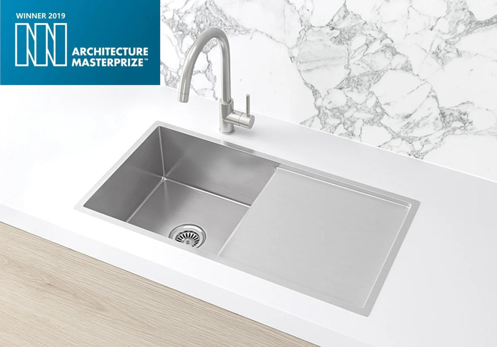 Meir Lavello Kitchen Sink - Single Bowl & Drainboard 840 x 440