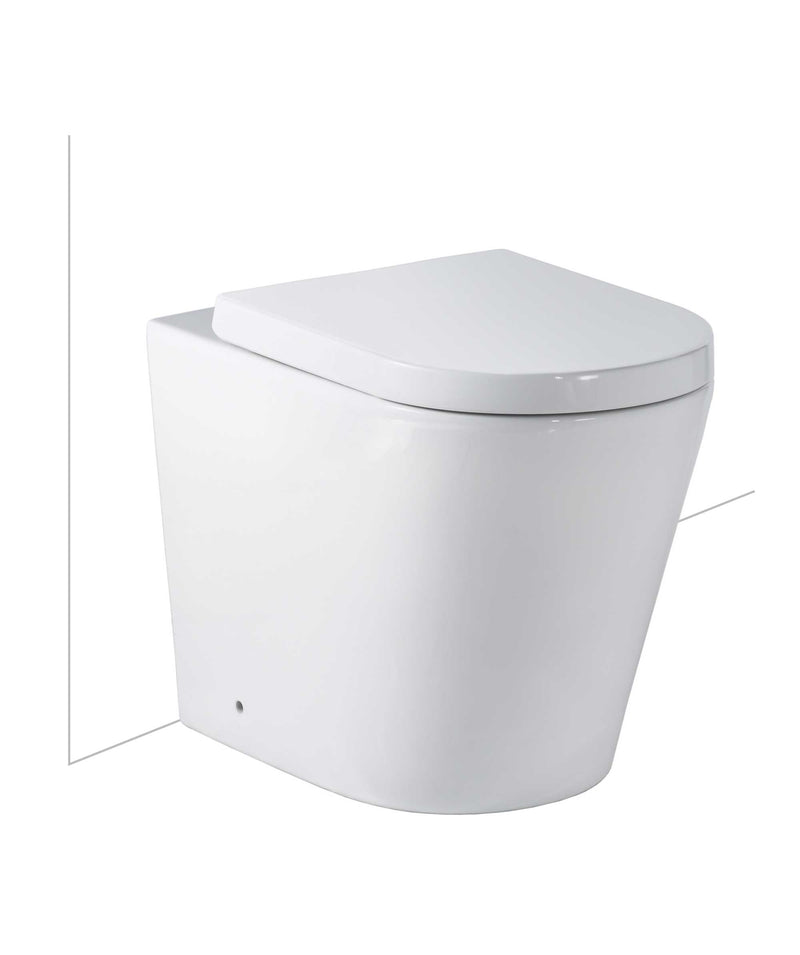 SEIMA Modia Floor Mount - Choice of Seats Clean Flush, Nanoglaze