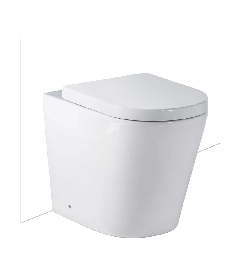SEIMA Modia Floor Mount - Choice of Seats Clean Flush, Nanoglaze