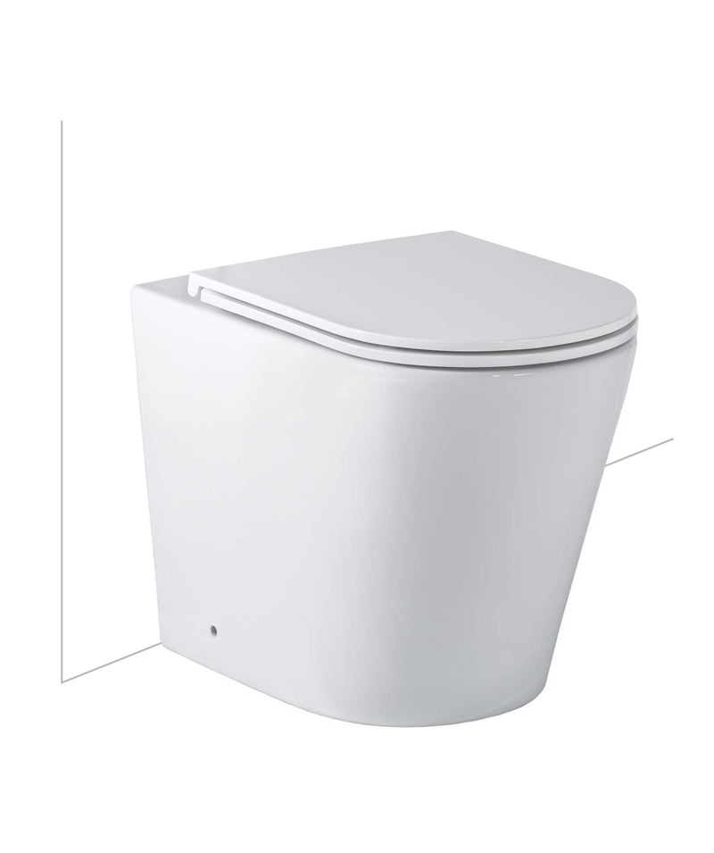 SEIMA Modia Floor Mount - Choice of Seats Clean Flush, Nanoglaze