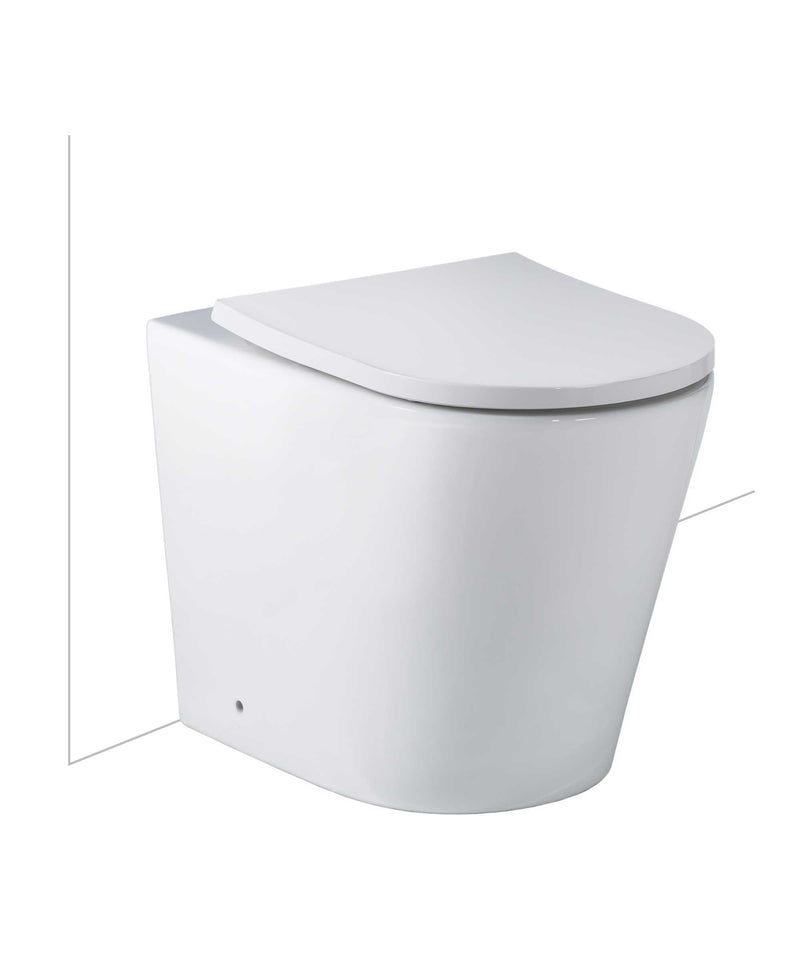 SEIMA Modia Floor Mount - Choice of Seats Clean Flush, Nanoglaze