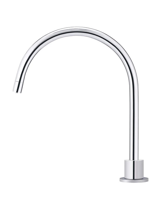 Meir Round Gooseneck High-Rise Swivel Hob Spout