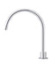 Meir Round Gooseneck High-Rise Swivel Hob Spout