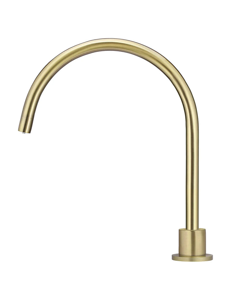 Meir Round Gooseneck High-Rise Swivel Hob Spout