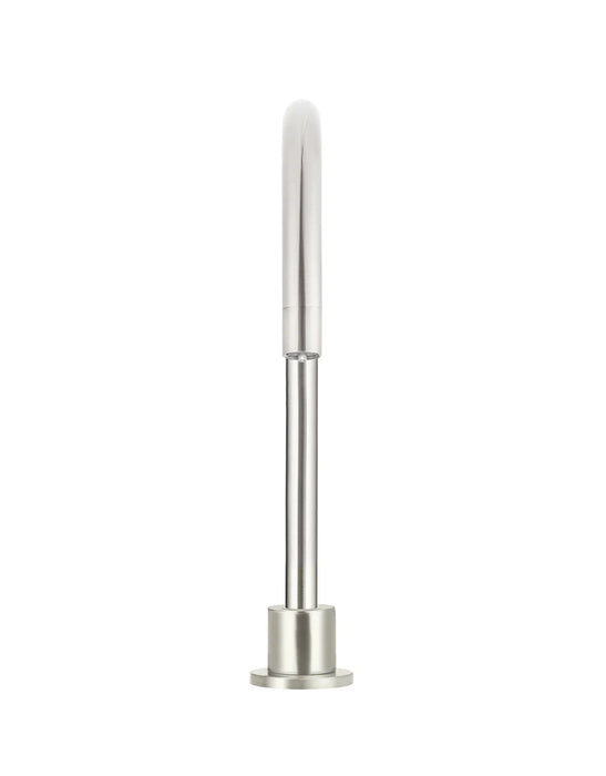 Meir Round Gooseneck High-Rise Swivel Hob Spout