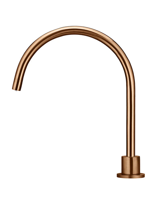 Meir Round Gooseneck High-Rise Swivel Hob Spout