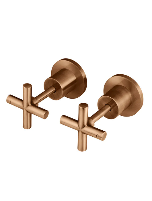 Meir Round Cross Handle Jumper Valve Wall Top Assemblies