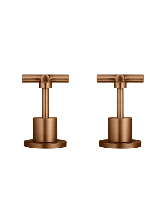 Meir Round Cross Handle Jumper Valve Wall Top Assemblies