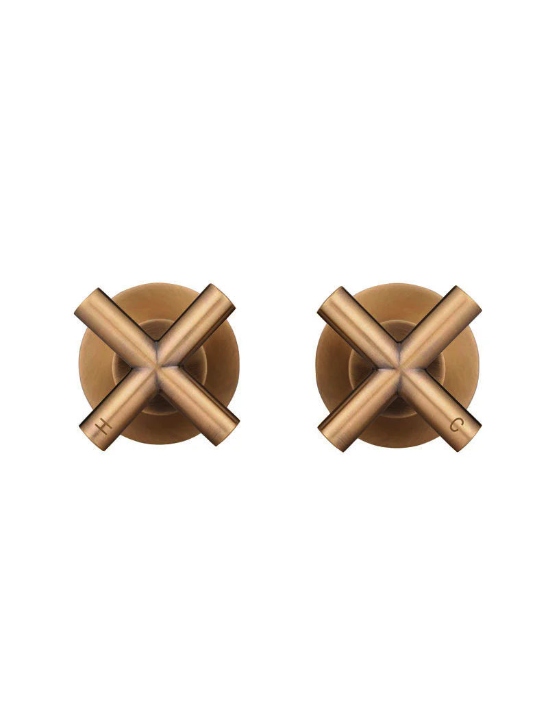 Meir Round Cross Handle Jumper Valve Wall Top Assemblies