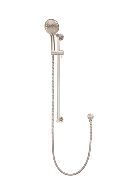 Meir Round Three Function Hand Shower on Rail Column