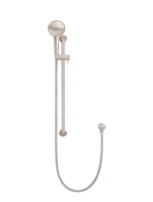 Meir Round Three Function Hand Shower on Rail Column