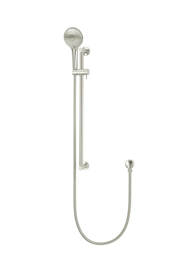 Meir Round Three Function Hand Shower on Rail Column