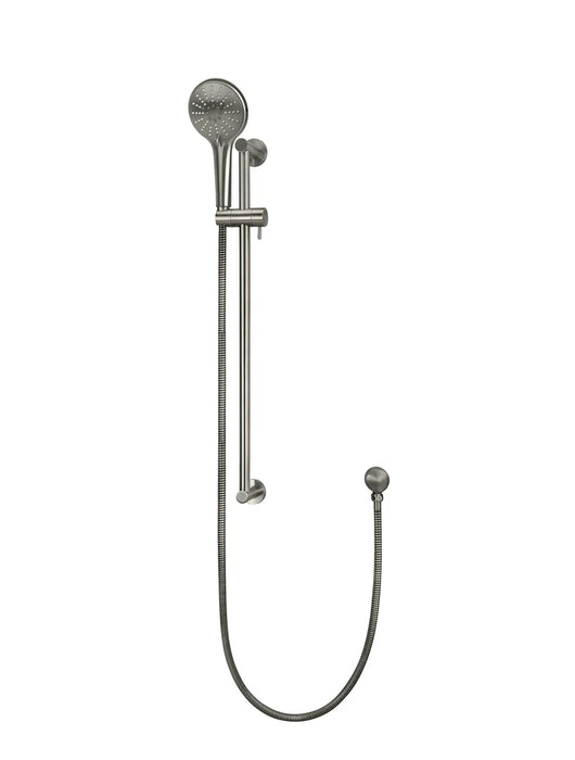 Meir Round Three Function Hand Shower on Rail Column
