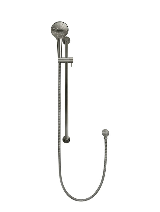 Meir Round Three Function Hand Shower on Rail Column