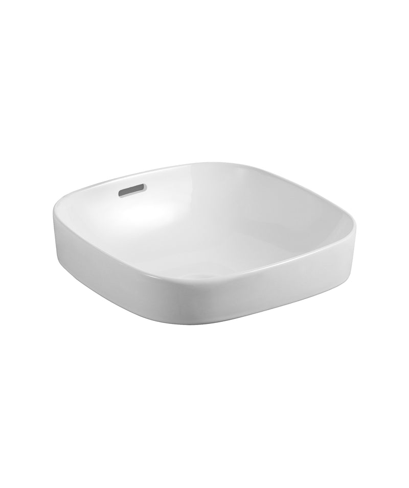 Seima OBELLO 373 Basin Inset, rnd square, OF White Matte