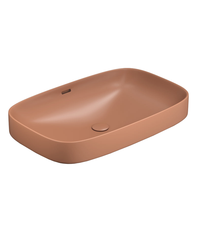 Seima OBELLO 600 Basin Inset, rnd rect, OF, Terracotta