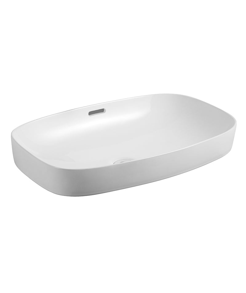 Seima OBELLO 600 Basin, rounded rect, OF Wh Matte