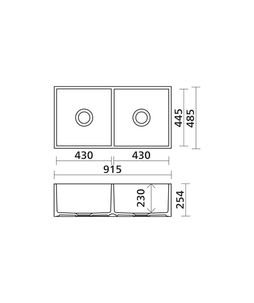 SEIMA Odessa 915 Apron Front + Optional Extras