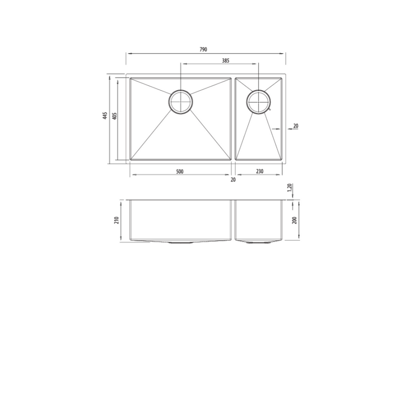 Oliveri Spectra 1&1/2 Bowl Sink