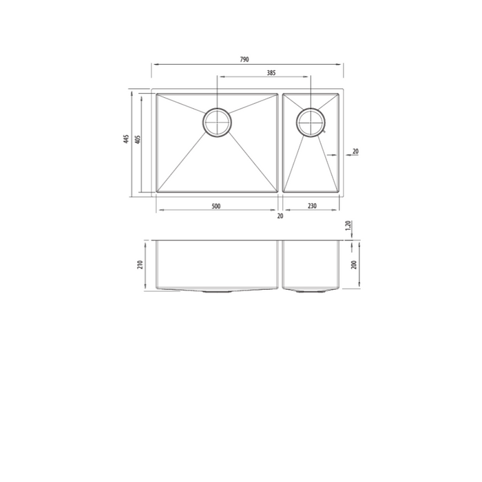 Oliveri Spectra 1&1/2 Bowl Sink