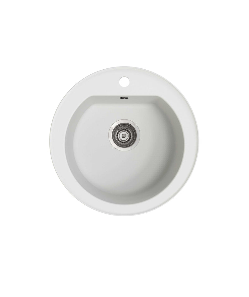 SEIMA Oros 510 - Round Black & White Arqstone Sink