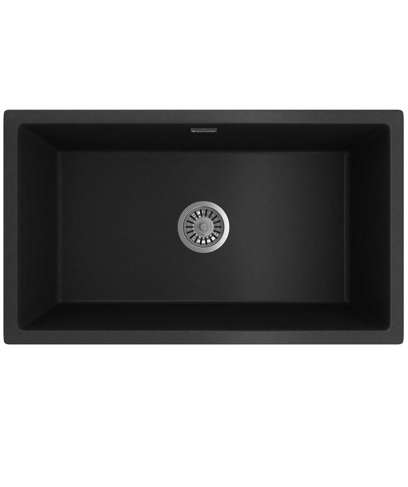 SEIMA Oros 750 - Round Black & White Arqstone Sink