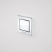 Caroma Invisi Series II® Rectangular Single Flush Custom Button Satin