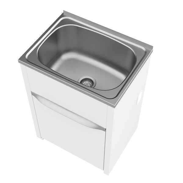 Caroma Eureka 45 Litre Standard T&C with Floor - 0TH, Single By-Pass (Includes one flexible by-pass kit)