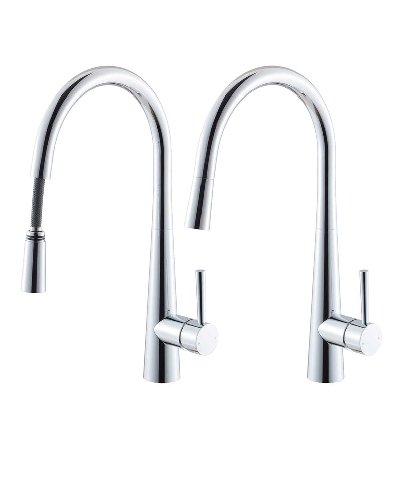 SEIMA Paloma 221 Pullout Sink Mixer - Black Matte & Chrome