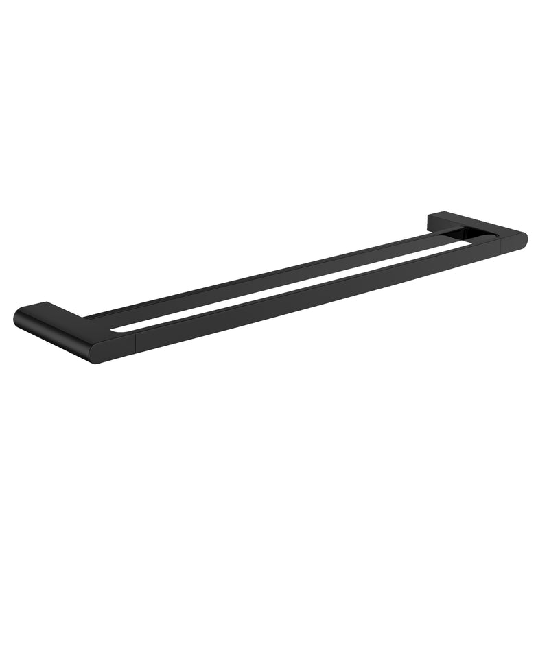 SEIMA Pesara Towel Rail Double -  Black & Chrome Pesara Series, 2 Sizes