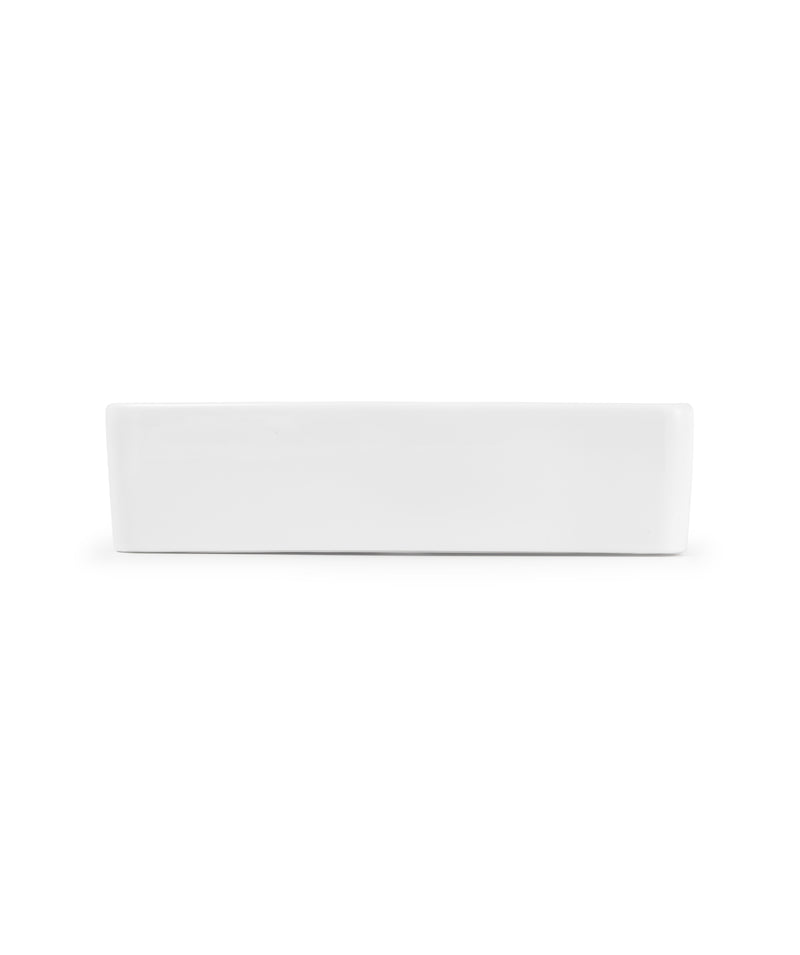 SEIMA Plati 230 Ceramic Above Counter Basin, Long Slim Rectangle