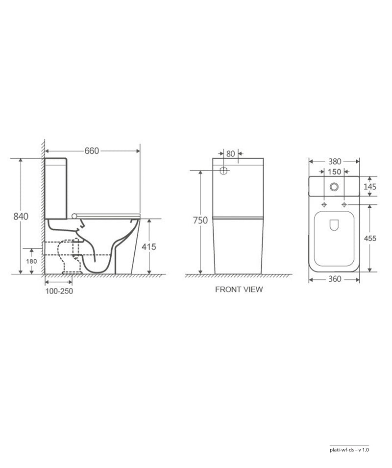 SEIMA Plati Wall Faced Clean Flush