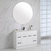 Aulic Rocky White Cabinet With Options Of Handles 1200mm