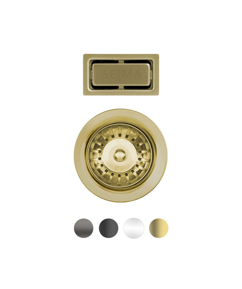 SEIMA Sink colour - For Arqstone Oros Sinks (Black Matte, Brushed Nickel, Brushed Gold, Gunmetal)