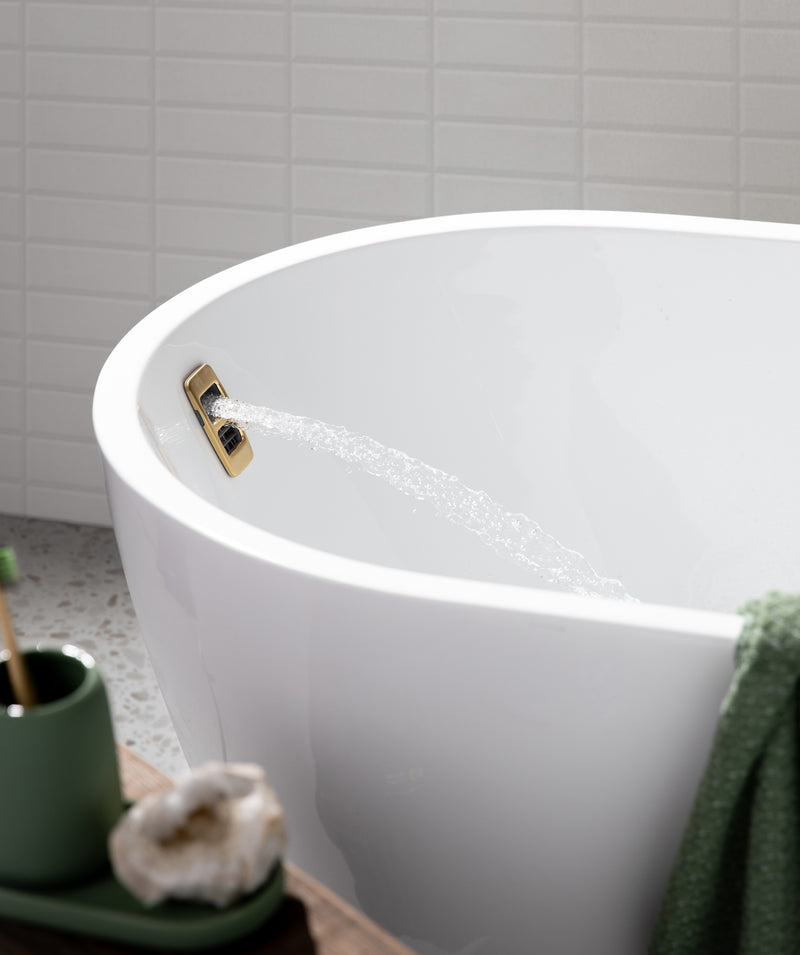 SEIMA Arko 120 - Smartfill System - White Gloss - 2 Sizes Freestanding Bath With Smartfill System - colour options