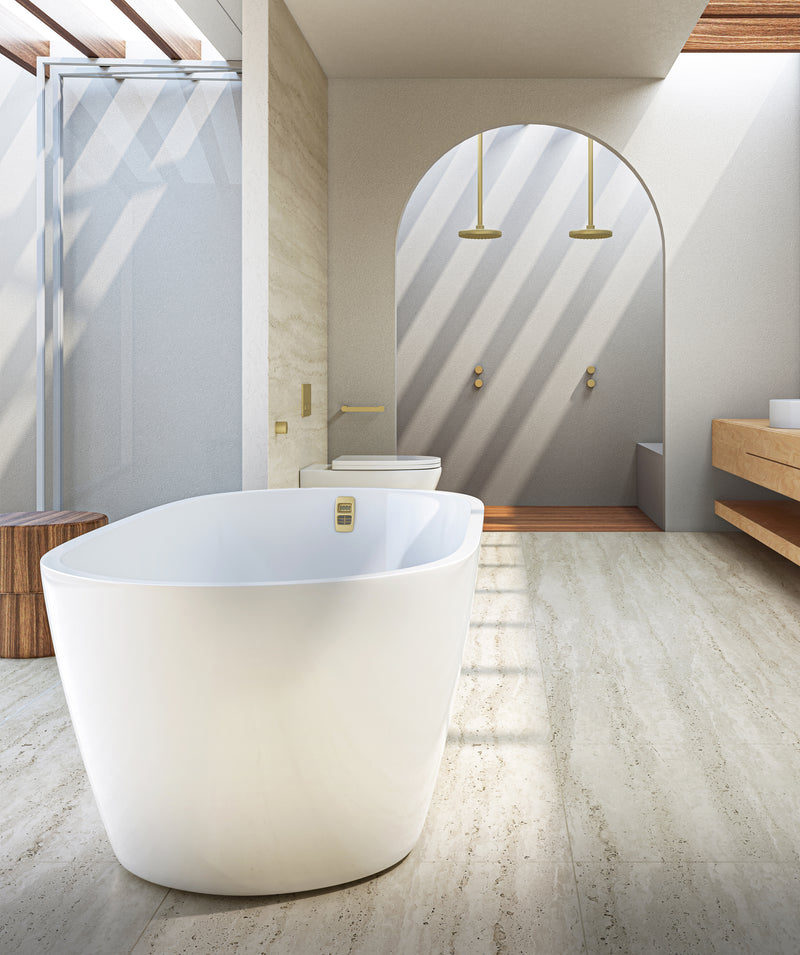 SEIMA Arko 120 - Smartfill System - White Gloss - 2 Sizes Freestanding Bath With Smartfill System - colour options