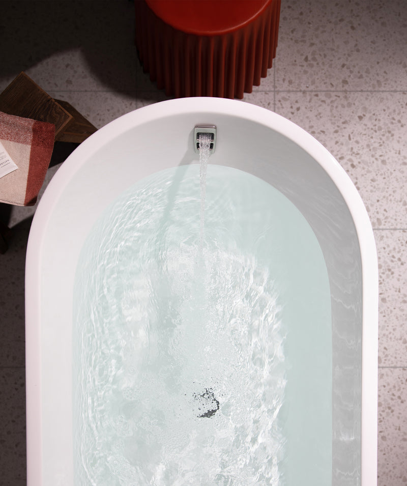 SEIMA Arko 120 - Smartfill System - White Gloss - 2 Sizes Freestanding Bath With Smartfill System - colour options