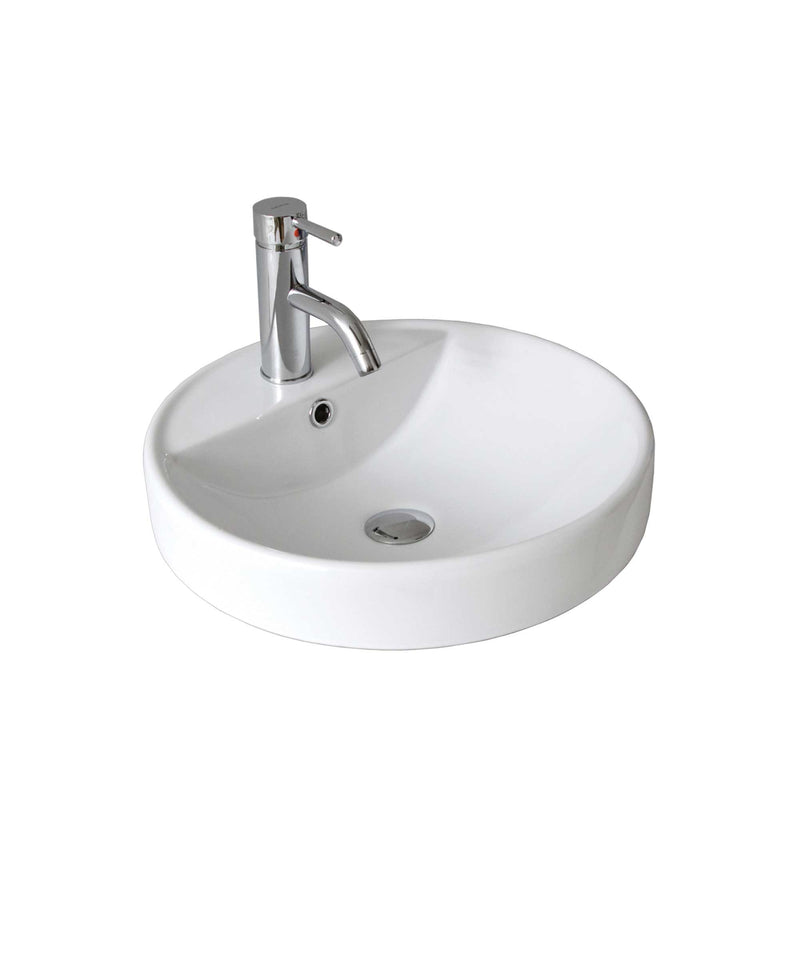 SEIMA Syros 002 Ceramic Inset Above Counter Basin, Round