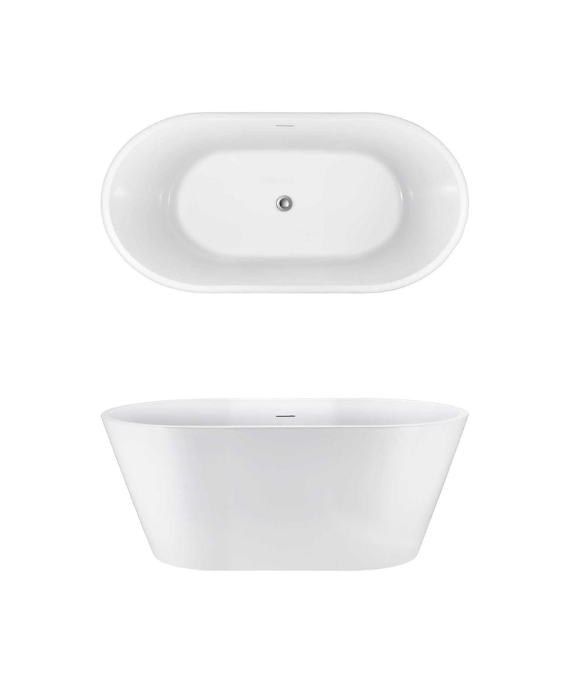 SEIMA Syros 105 - 2 sizes Freestanding bath, integrated overflow