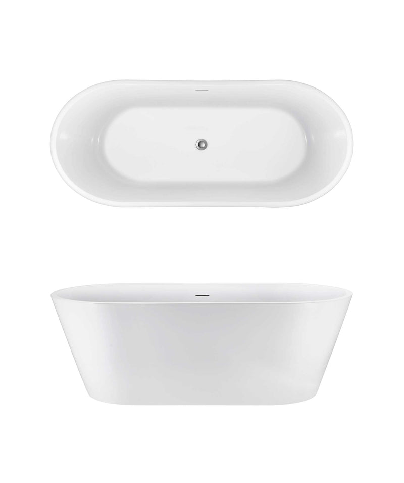 SEIMA Syros 105 - 2 sizes Freestanding bath, integrated overflow