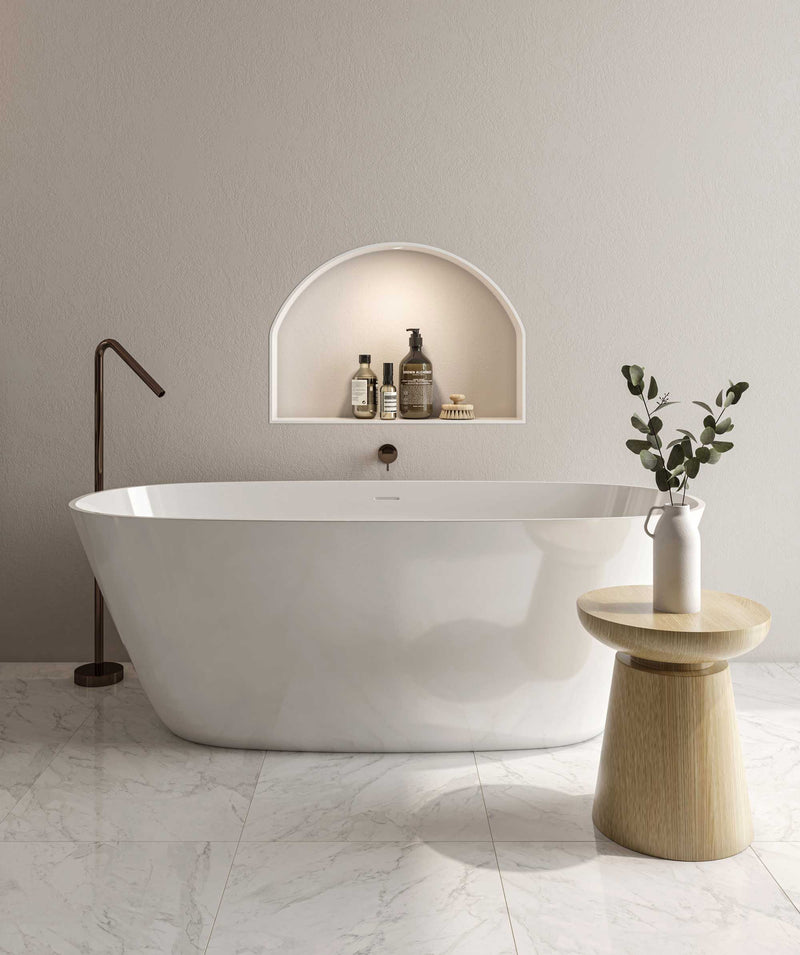 SEIMA Syros 105 - 2 sizes Freestanding bath, integrated overflow