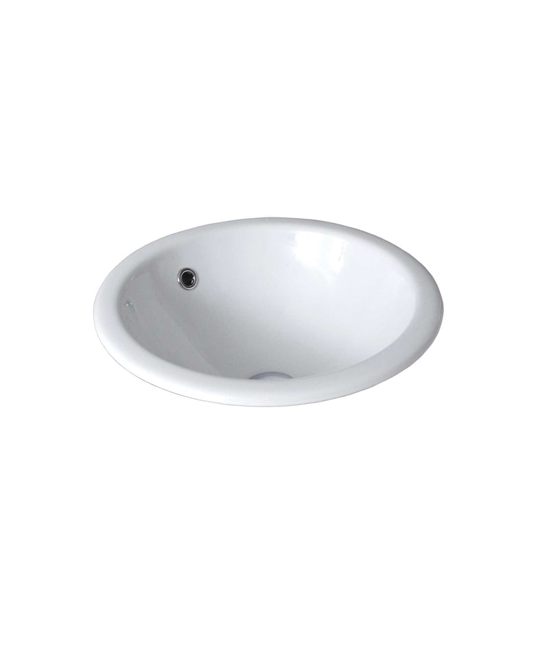 SEIMA Syros 213 Ceramic Inset Above Counter Basin, Round